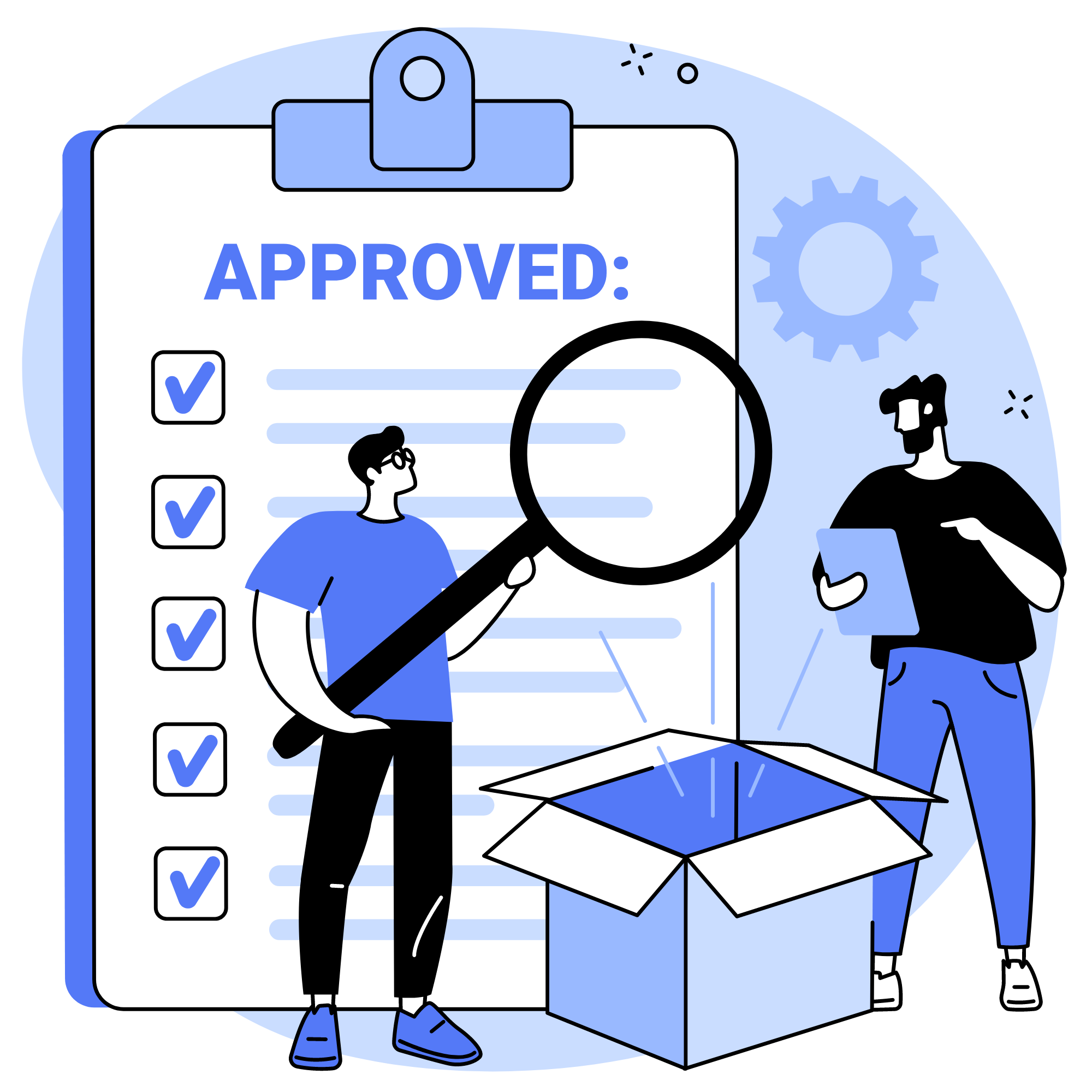 quality approval illustration